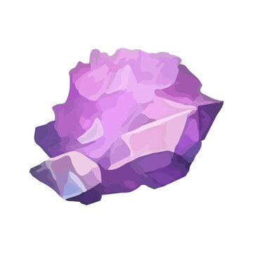 Amethyst isolated on white background druse geode macro detail gemstone texture close-up pink and purple quartz crystal Generative AI