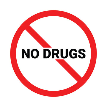 No smoking. no drinking. no drugs prohibition symbol