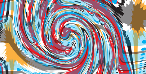 Fototapeta na wymiar Abstract colorful dynamic shape vector background