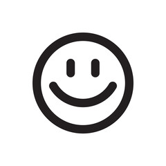 Smile vector icon. Emoji icon. Happy smile flat sign design. Smile face symbol pictogram. UX UI icon