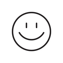 Smile vector icon. Emoji icon. Happy smile flat sign design. Smile face symbol pictogram. UX UI icon