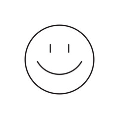 Smile vector icon. Emoji icon. Happy smile flat sign design. Smile face symbol pictogram. UX UI icon