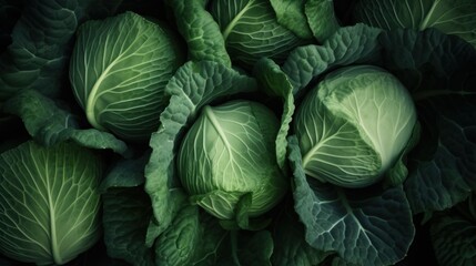 cabbage top down banner background texture wallpaper - obrazy, fototapety, plakaty