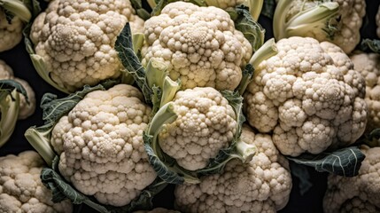 cauliflower vegetables banner background texture wallpaper