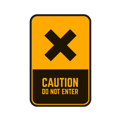 Obraz premium Caution warning or prohibition signs. Red signs - Do not enter! Stop! Vector elements.