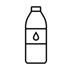 PET bottle. Drinking water icon. Vector.