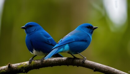 blue bird on a branch
