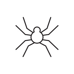 Spider vector icon. Insect flat sign design. Spider symbol pictogram. UX UI icon