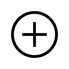 Plus mark icon. Add. Vector.