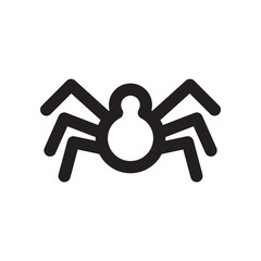 Spider vector icon. Insect flat sign design. Spider symbol pictogram. UX UI icon