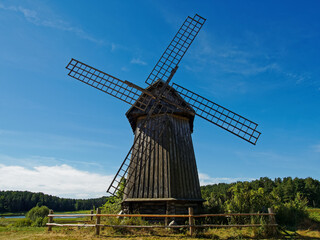 An old windmill in the Pushkin estate.