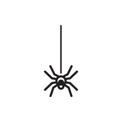 Spider vector icon. Insect flat sign design. Spider symbol pictogram. UX UI icon