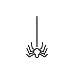 Spider vector icon. Insect flat sign design. Spider symbol pictogram. UX UI icon