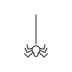 Spider vector icon. Insect flat sign design. Spider symbol pictogram. UX UI icon