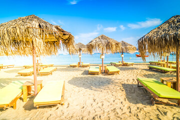Romantic beach at greek island