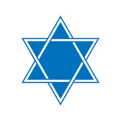 star of david.Jewish Star of David.Symbol with simple design.Hanukkah