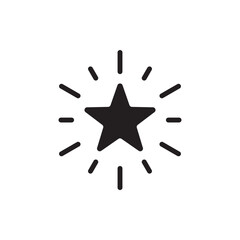Star vector icon. Shooting star icon. Falling star flat sign design. UX UI icon