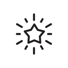 Fototapeta premium Star vector icon. Shooting star icon. Falling star flat sign design. UX UI icon
