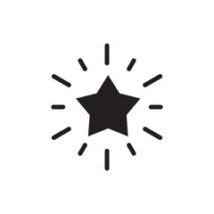 Star vector icon. Shooting star icon. Falling star flat sign design. UX UI icon