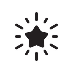 Star vector icon. Shooting star icon. Falling star flat sign design. UX UI icon