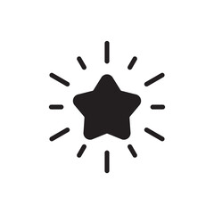 Star vector icon. Shooting star icon. Falling star flat sign design. UX UI icon