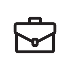 Suitcase vector icon. Diplomat flat sign design. Suitcase symbol. Handbag pictogram. UX UI icon