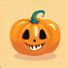 white background 2D halloween pumpkin sticker 11