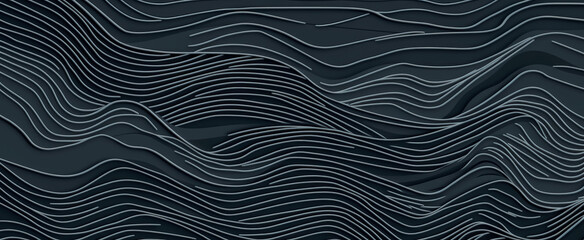 Obraz premium Abstract pattern with lines in gray. Generative Ai. 