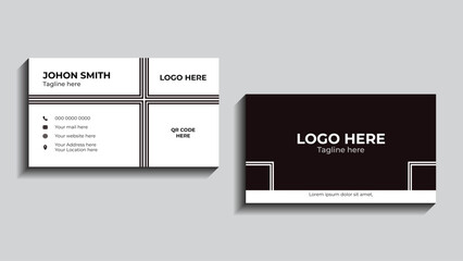  Modern business card - creative and clean business card template. Double-sided creative business card template.
