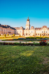 the Festetics Palace is located in the town of Keszthely, Zala, Hungary, near the Lake Balaton....
