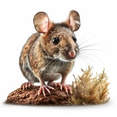 Mouse isolated on white background (Generative AI)