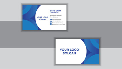 Modern Creative and Clean Business Card Design Template, Visiting Card. simple clean template vector design.