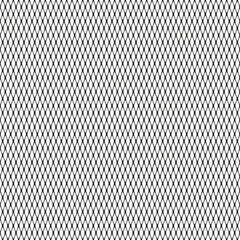 Metallic black mesh on a white background. Diagonal crossed lines. Geometric texture. Seamless vector pattern. Vector illustration. - obrazy, fototapety, plakaty
