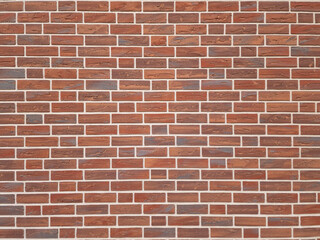 Fototapeta premium Red orange brick wall texture. pattern, texture, background