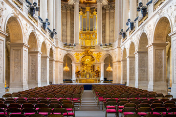 Royal Chapel in Palace of Versailles near Paris, France