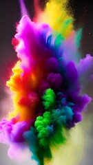 Obraz na płótnie Canvas color explosion