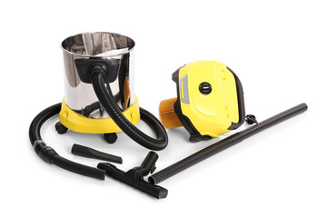 Vacuum cleaner on white background