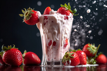 cream with strawberries