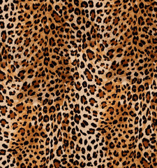 leopard animal fur skin seamless pattern