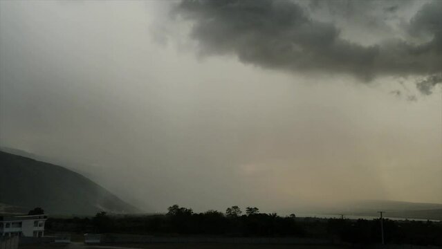 hyperlapse rain en jimani republica dominicana 