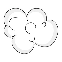 Isolated cloud icon Flat design Vector illustration