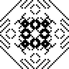 Geometric pattern.  Black and white pattern for web page, textures, card, poster, fabric, textile.
