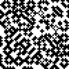 Geometric pattern.  Black and white pattern for web page, textures, card, poster, fabric, textile.
