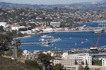 Coronado, CA, USA - November 16, 2021:  Naval Air Staion on North Island near San Diego