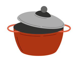 Saucepan with lid sticker