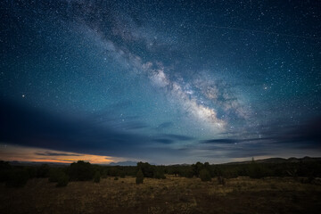 Moonrise and the Milky Way
