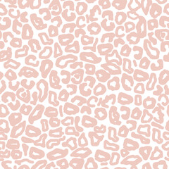 Leopard pink seamless pattern.