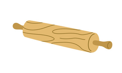 Wooden rolling pin icon