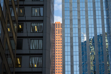Fototapeta premium Skyscrapers details in downtown Toronto, Ontario, Canada