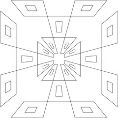 Geometric pattern of lines.  Black and white pattern for web page, textures, card, poster, fabric, textile.